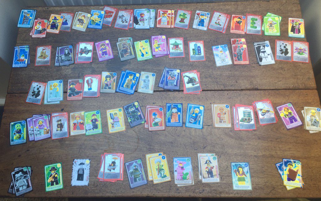 DavieHutchison's tweet photo. Lego cards are popular in our house #Doublers https://t.co/Z00ZikPw8x