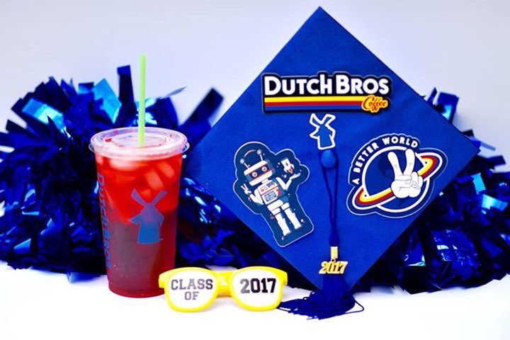 DutchBros_CC's tweet photo. Congratulations 🎉🎈🎉 to all the 2017 Graduates ! Treat your self to some Dutch! 💙❤️💙 https://t.co/F5FifKgWJz