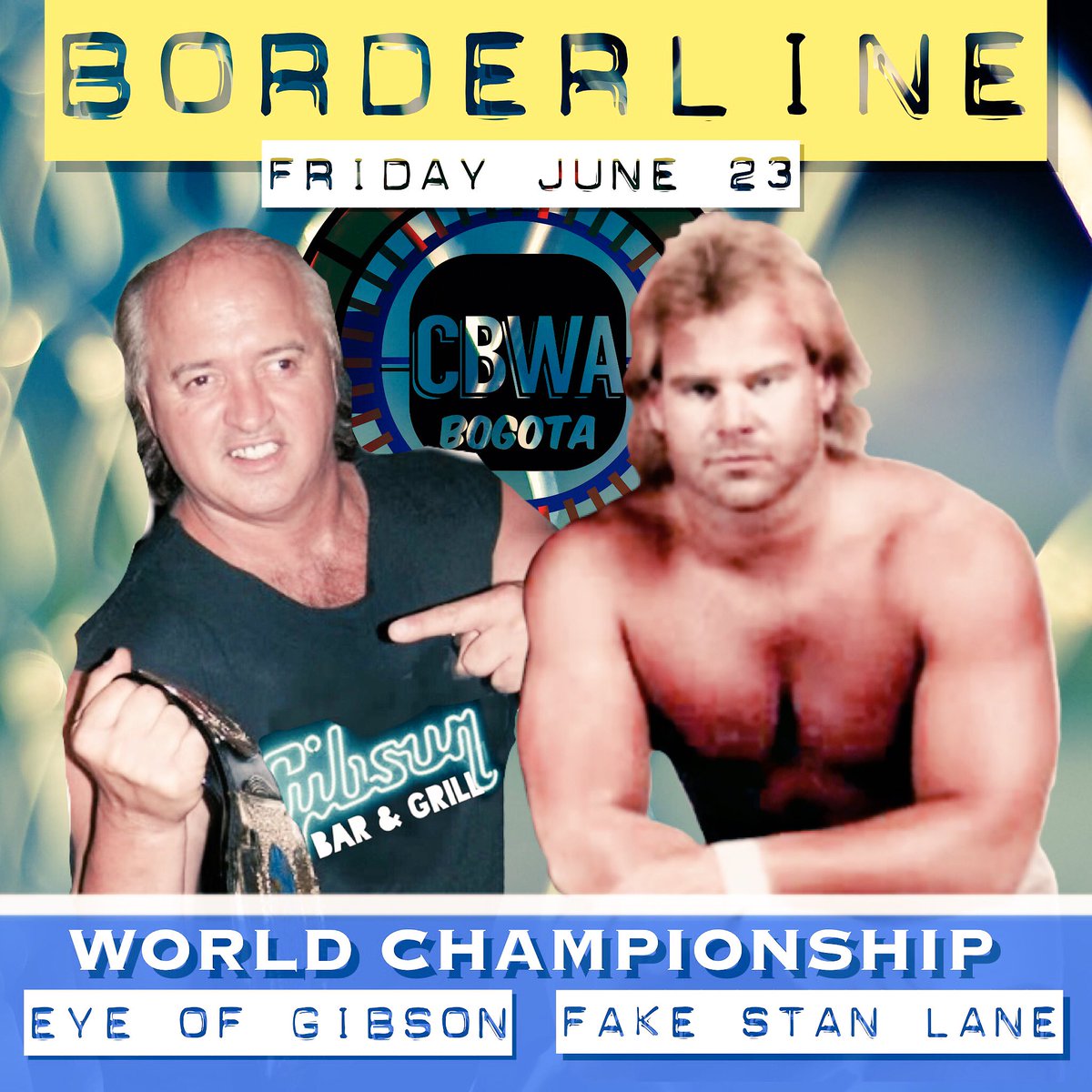 <a href="/fakestanlane/">Fake Stan Lane</a> <a href="/MICskillsTim/">Tim Horner</a> <a href="/BoltsyAmsterdam/">Boltsy</a> <a href="/PNNewsJR/">PN News Jr</a> <a href="/SenorDanger/">sᴇɴᴏʀD₳NGER</a> <a href="/joeybagovdonuts/">J🍩ey Bag 🍩f D🍩nuts 🍩</a> @heatherrrrrrIAM <a href="/TheEyeOfGibson/">Ol’Tickle Fingers Lightning Dick</a> <a href="/DirtyTurnbuckle/">CBWA Bogota</a> @TonyBishopShow <a href="/partyjannetty26/">PaulfromNJ</a> <a href="/BTTTennStud/">Robert Fuller</a> <a href="/TheBTTDevil/">Kevin Sullivan</a> @Wpg_Giant @MeltzerinBogota @SunnytheManager @sarasaanich <a href="/matunaaga/">Joel Geary</a> <a href="/TheArabianGiant/">Arabian Giant</a> <a href="/SirKloppsalot/">ciaran</a> <a href="/GODBOLDUNREAL/">''The Ultimate One'' GODBOLD</a> <a href="/BTTVivaHector/">Hector Guerrero</a> <a href="/KiddKobalt/">⚔️🏴󠁧󠁢󠁳󠁣󠁴󠁿Claymore Queen🏴󠁧󠁢󠁳󠁣󠁴󠁿⚔️</a> <a href="/WhiteLightinTIM/">Tim Horner ⚡️</a> <a href="/BlackJackWilli1/">BlackJack☠</a> <a href="/IrishRed11/">Nigel Coady OH CAMPIONE 🌟🌟🌟🌟🌟🌟</a> @HOFLaw17 @1SleezyRusso <a href="/HolyMoleyOle/">RolyPolyOle</a> @DismalAbysmal @HeatherrrrrIAM @HeatherrrrIAM @TheChineseGiant <a href="/MartinHowell71/">Marty Howell</a> <a href="/FakeJimmyJam/">Jimmy Jam Garvin</a> <a href="/MulletOfMorton/">Ricky Mullet of Morton</a> <a href="/FloydMayweather/">Floyd Mayweather</a> <a href="/TheNotoriousMMA/">Conor McGregor</a> <a href="/markwendel24/">Mark wendel</a> <a href="/HulksHead/">H H</a> <a href="/JamesEBarnett_/">James E. Barnett</a> <a href="/VinceMcMahon/">Vince McMahon</a> @WildTurkeyFire <a href="/DollyParton/">Dolly Parton</a> <a href="/SoundCloud/">SoundCloud</a> <a href="/Marriott/">Marriott Hotels</a> <a href="/faketonyanthony/">Tony Anthony</a> <a href="/dkg46342/">Greg Ganja</a> <a href="/fakestanlane/">Fake Stan Lane</a> gets his rematch for the World Championship on Friday, June 23.

#BORDERLINE 

<a href="/partyjannetty26/">PaulfromNJ</a> faces winner, 3 days later.
