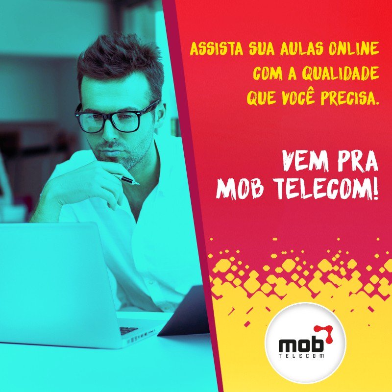 MobTelecom's tweet photo. Precisa de uma internet de qualidade para assistir suas aulas online? Vem pra Mob... https://t.co/rhABu3b9Sy https://t.co/9WGqZI9vPJ