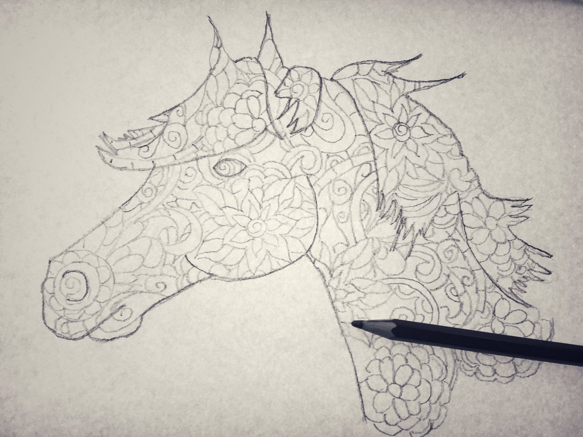 1angharad_rees's tweet image. Creating some pony colouring-in illustrations... what do&apos;ya reckon? 
#ponychat #WIP #authorillustrator