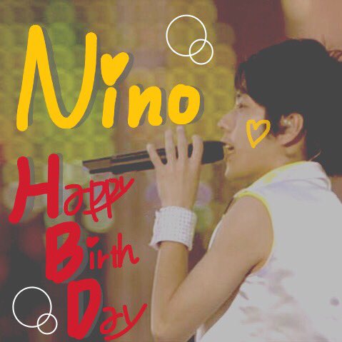 .

Kazunari Ninomiya  Happy Birthday    .   