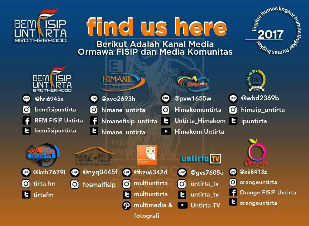 Selamat siang warga FISIP❤️
Mimin mau ngasih info nih,kalau butuh info menarik seputar kampus&amp;FISIP,silakan follow akun2 yg ada di gambar ya