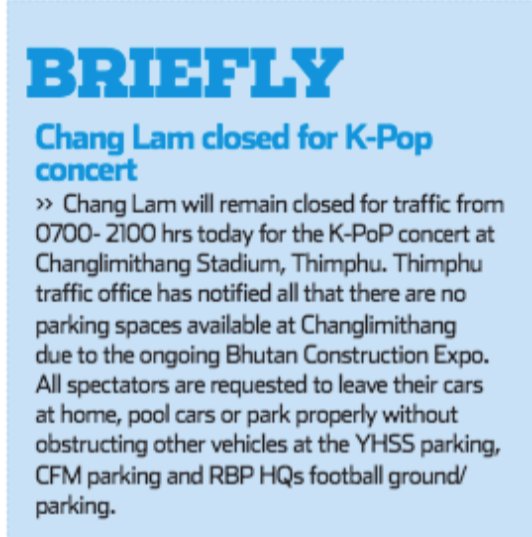 DRUKPOLRBP's tweet photo. PARKING NOTIFICATION DURING K-POP EVENT: https://t.co/7wwVLDAmfk