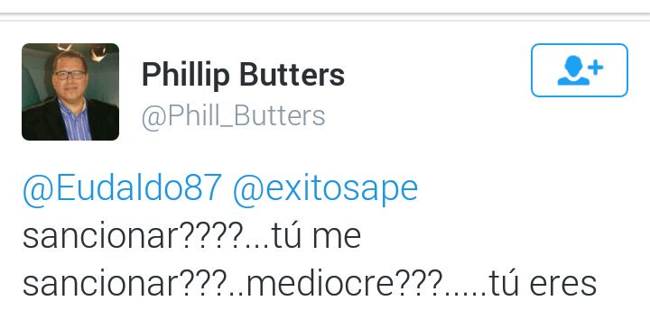 VozPeru1's tweet photo. #EnUnBarYo @exitosape Destituirá a Phillip Butters ya lo hizo @willaxtv es un matón de primera https://t.co/ZooTFpxQZh