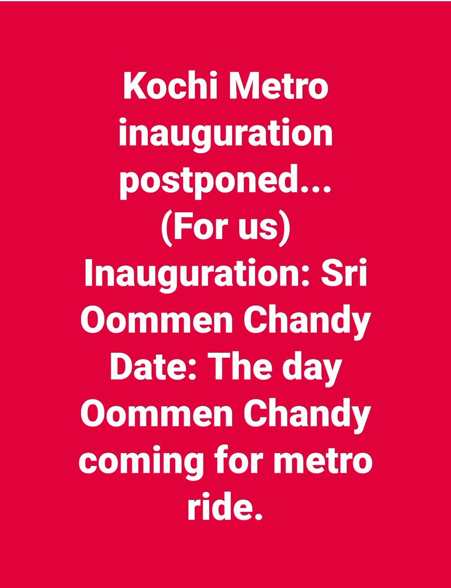 Indie_jo's tweet photo. #ThanksINC4KochiMetro #KochiMetro https://t.co/8586tjTsmW