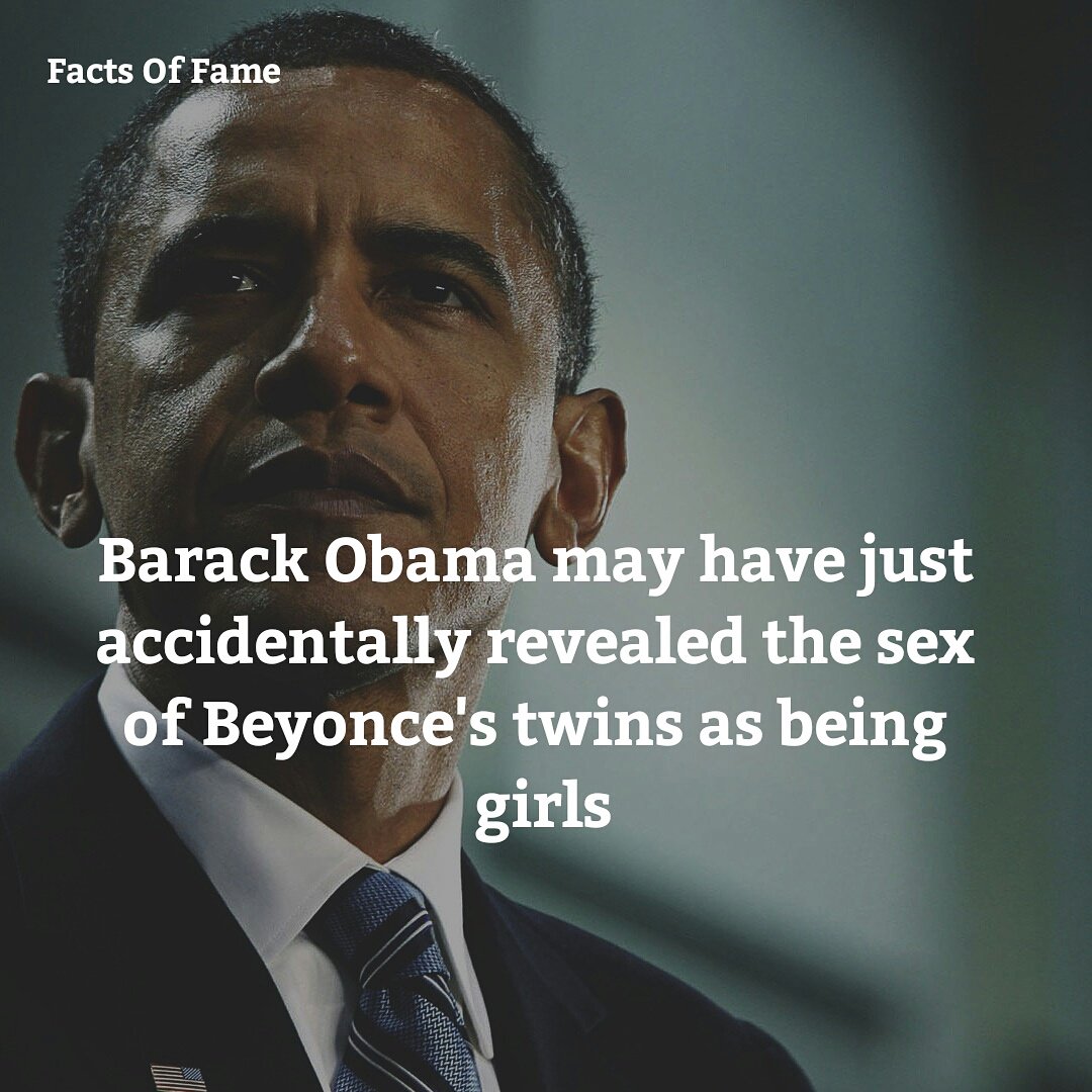 FactsOfFame's tweet photo. Time will tell...#barack #obama #barackobama #tweet #reveal #gender #beyonce #jayz #twins #girls #family #life #familylife #secret #news https://t.co/82XHP0Bdta