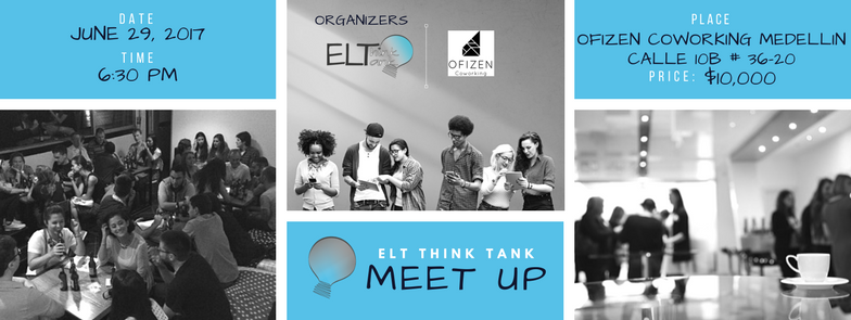 ELT_ThinkTank's tweet photo. If you're an English teacher in Medellin, make sure to get your ticket today!! https://t.co/LvxSXF6uVI #ELTlearning #TESOL #ESOL #Medellin https://t.co/pcoJx92gq8