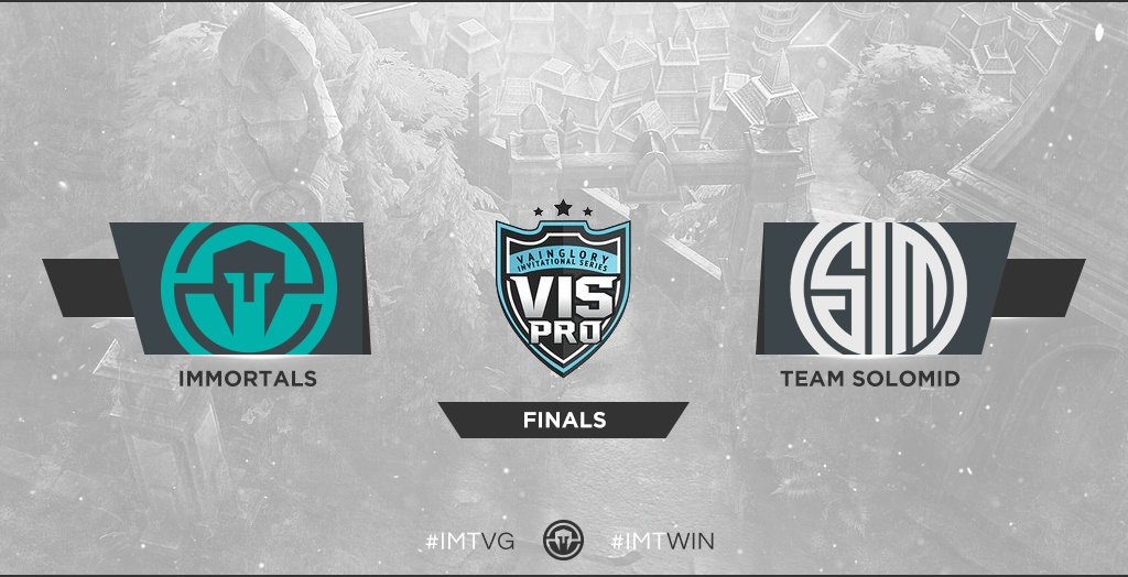 Immortals's tweet photo. Match gonna be 🔥 #IMTVG vs. @TeamSoloMid #VISPRO Finals on NOW.

📺: https://t.co/7EDaZ2N9Nf 
💚: #IMTWIN https://t.co/8fZLnfGNtW