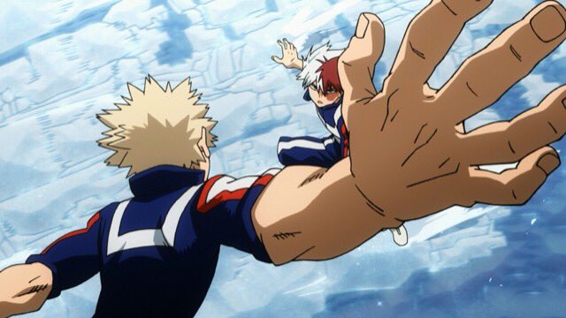 今日はヒロアカ！ 雄英体育祭決勝戦で爆豪勝己と轟焦凍がついに激突