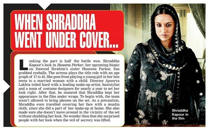 When @ShraddhaKapoor went under cover... 
#HaseenaParkar #18thAugust