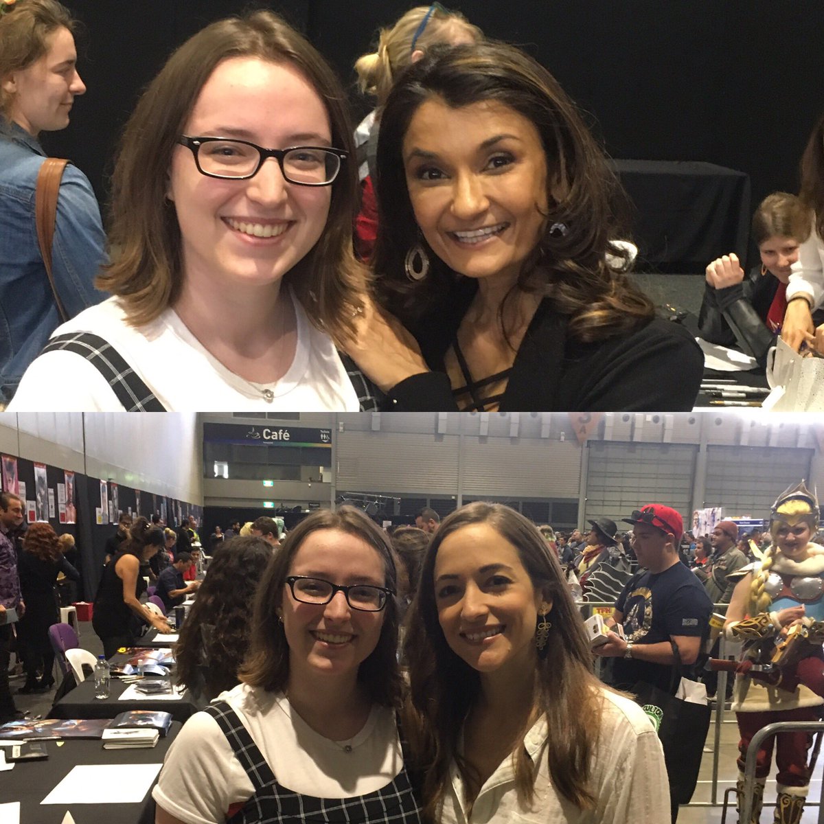 Blarue_'s tweet photo. So @sweeetanj and @carolinaravassa are the sweetest people ever #supanova #overwatch @Blizzard_ANZ https://t.co/YPJRkXSjHV