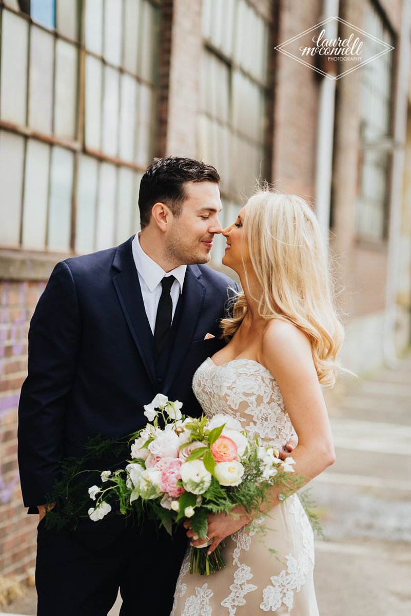 I <3 Nuzzling. #loveauthentic #brideandgroom #wedding #urbanwedding  #realwedding #weddingstyle #romantic #laurelmcconnellphotography