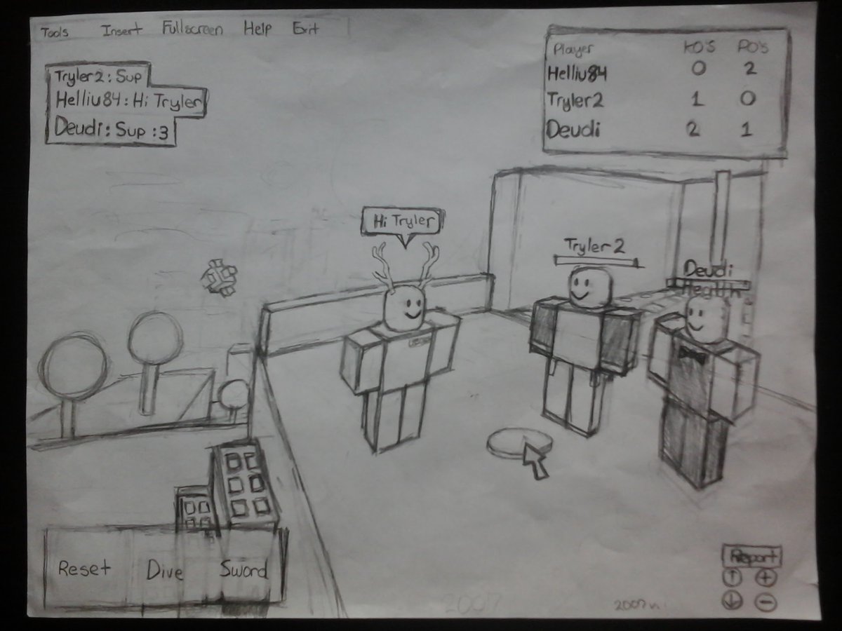 Lgtbloh On Twitter I Drew This An Old Classic Game Back In 2007 Cuz Why Not Roblox Robloxdev Robloxart - old roblox in 2007