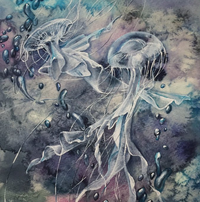 クラゲのtwitterイラスト検索結果 古い順