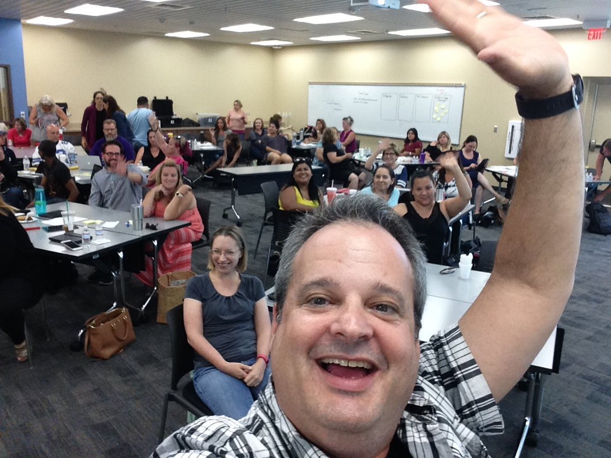 frankguttler's tweet image. Wrapping-up our #DST training and year with #PSUSD &amp;amp; #digicomlearning. Great week with talented, brave and deeply wacky teachers!