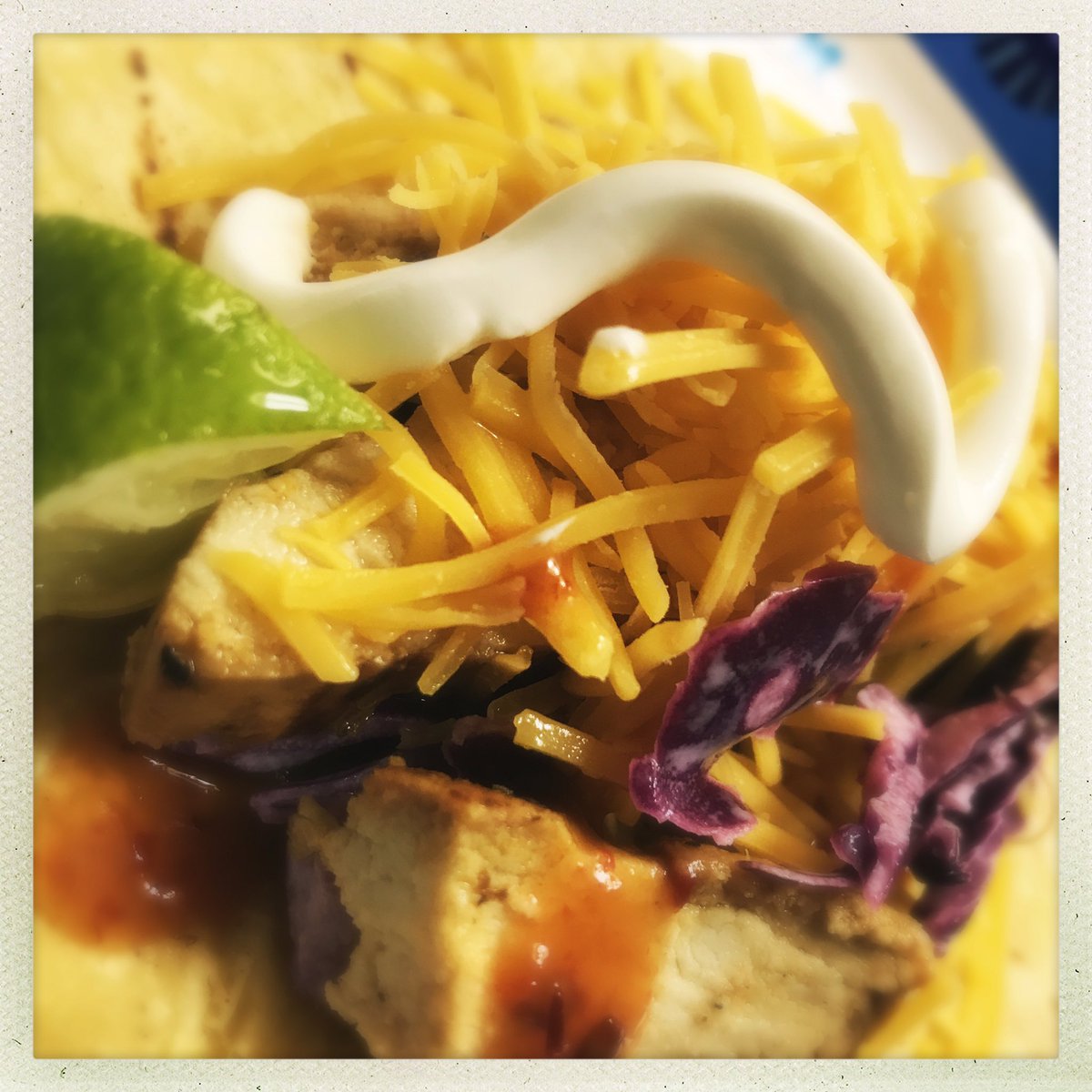 RichardLackie1's tweet image. Chipotle/Adobo marinated chicken tacos with jalapeño lime slaw. #imstuffed #foodporn