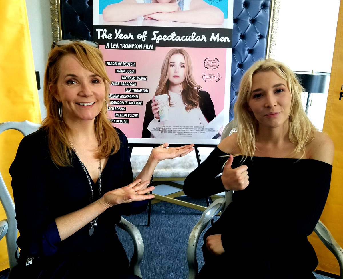 Here's to two fabulous women (and Zoey, too) on their wonderful new film!  Have a blast at your premiere!! <a href="/LeaKThompson/">Lea Thompson</a> <a href="/maddiedeutch/">Madelyn Deutch</a> 🍾💜🍾