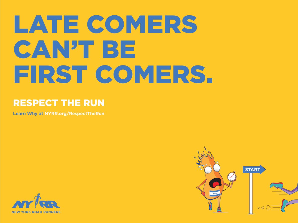 nyrr's tweet photo. Running the NYRR #Queens10K tomorrow? Remember to arrive early and #RespectTheRun. https://t.co/L17fzNnl2y https://t.co/mh4NXhfS3L