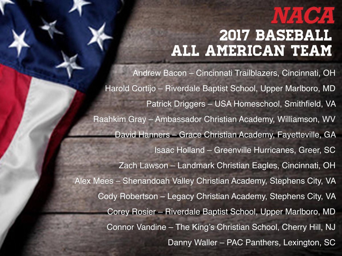 tkcsbaseball's tweet photo. Congrats Connor VanDine '18 for being selected to the National Association of Christian Athletics All-American Team #dreambig @CP_KCallahan https://t.co/QAJRgGRnG6