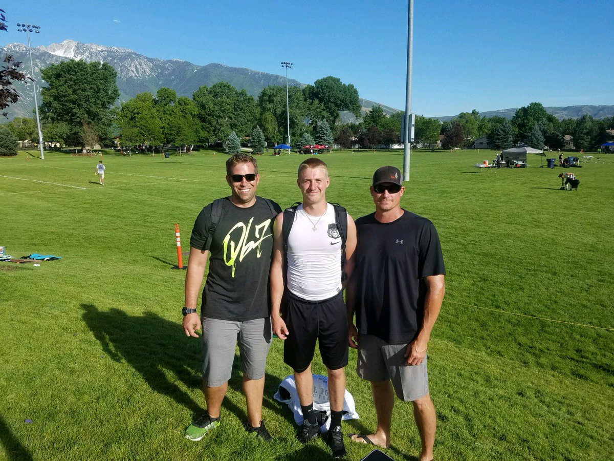 QB7 at the <a href="/AllPolySports1/">All Poly Sports 1</a> camp today with <a href="/JaydenJohannsen/">jayden johannsen</a>