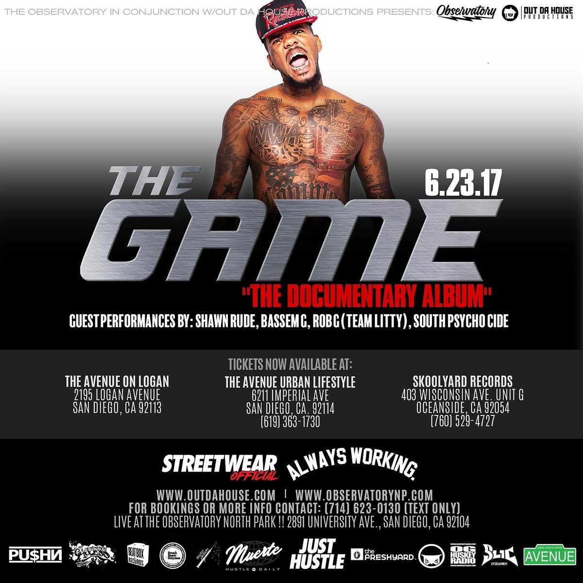 SOUTHPSYCHOCIDE's tweet photo. 1 WEEK CONTDOWN!!! NEXT FRIDAY 6/23 WE HIT THE STAGE AT @THEGAME CONCERT!!! IT ALL GOES DOWN AT @ObservatorySD 18+ 21+ FULL BAR!!! #WESTCIDE https://t.co/BDIGwq0G9J
