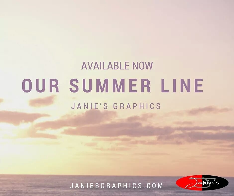 JaniesGraphics's tweet image. Janie's is proud to unveil its Summer Line. Check out pre-decorated items in-store or online, be inspired to start creating your own today!