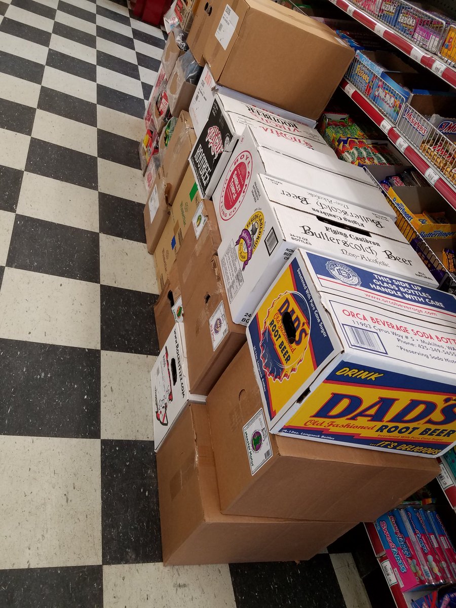 SabinGenrlStore's tweet image. Total 70+ cases of soda arrived today.  Also more nostalgic candy. SABIN GENERAL STORE.  7 miles south of Moorhead on highway 52.