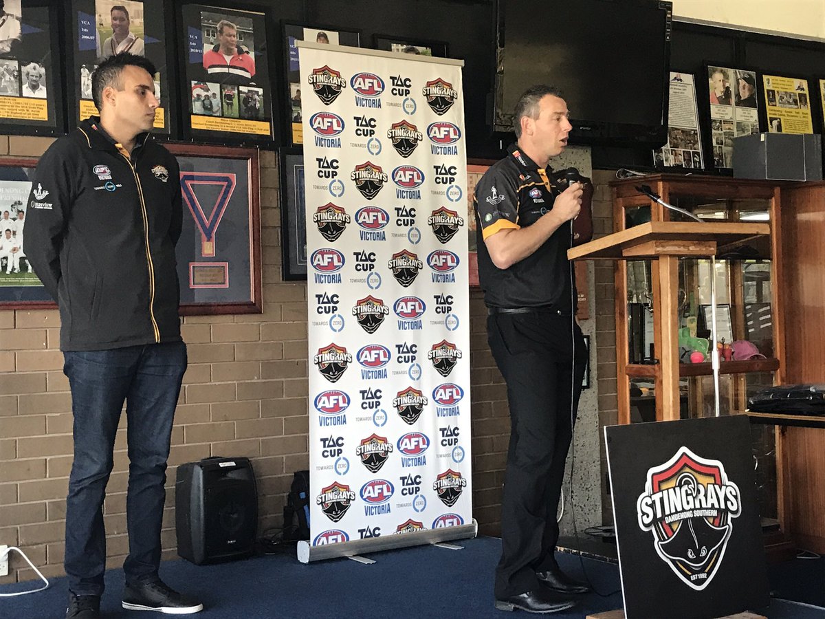 DandyStingrays's tweet photo. Our @DandyStingrays 2017 Sponsors Day with senior coach Craig black welcoming the room @TACCup @sefnl @AFLSoutheast #rayscave17 https://t.co/wOmvlnkMHg