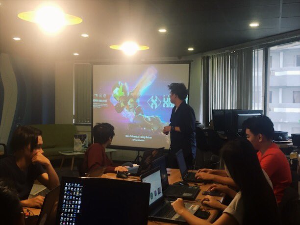 IGDA_MNL's tweet photo. Igi and Bien of @secret6inc conducting the #UnrealCodeCamp right now! In partnership with #DevConPh https://t.co/zMiPYMTTak