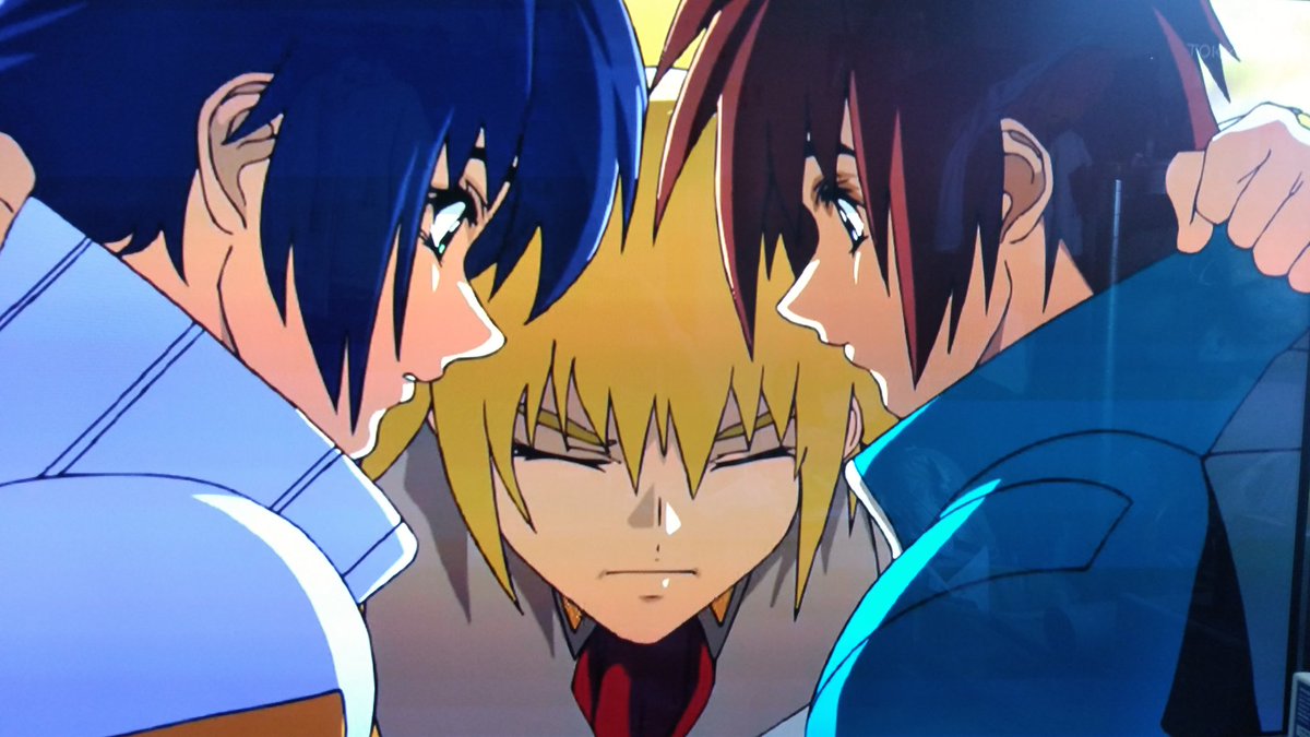 大野亮 در توییتر 久々に見てるガンダムseedこのシーンもいいよなぁ ガンダムseed キラ アスラン カガリ