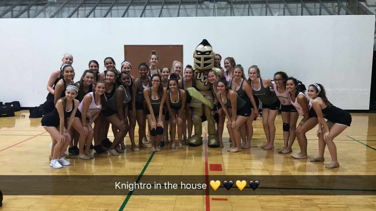 Exciting having our first camp on campus at UCF! Absolutely love the dance teams attending <a href="/UDAnews/">UDA</a> 💛