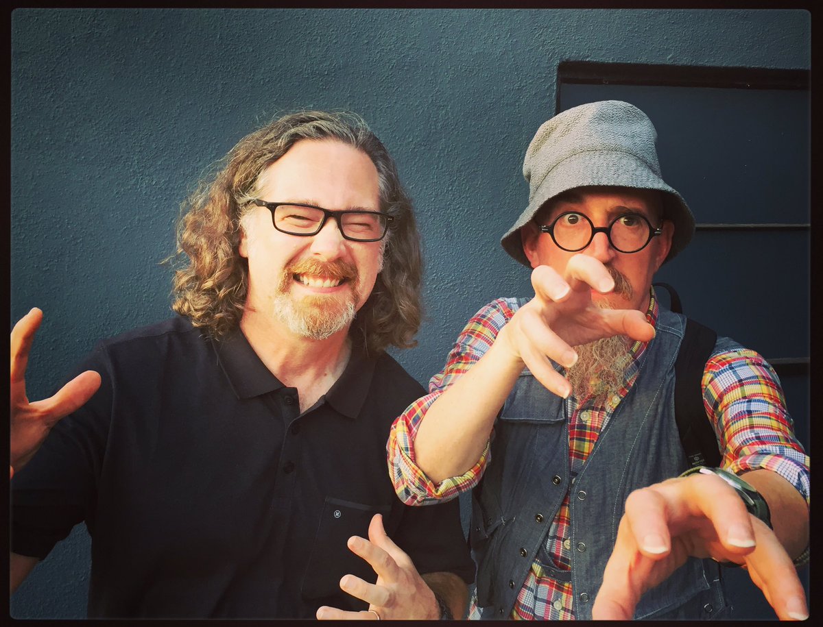 ShannonDenton's tweet photo. Friday night hijinks at @VerdugoWest with @brianazzarello on the mean streets of Burbank! Go #comics &amp; beer! https://t.co/5gmePhbIs9