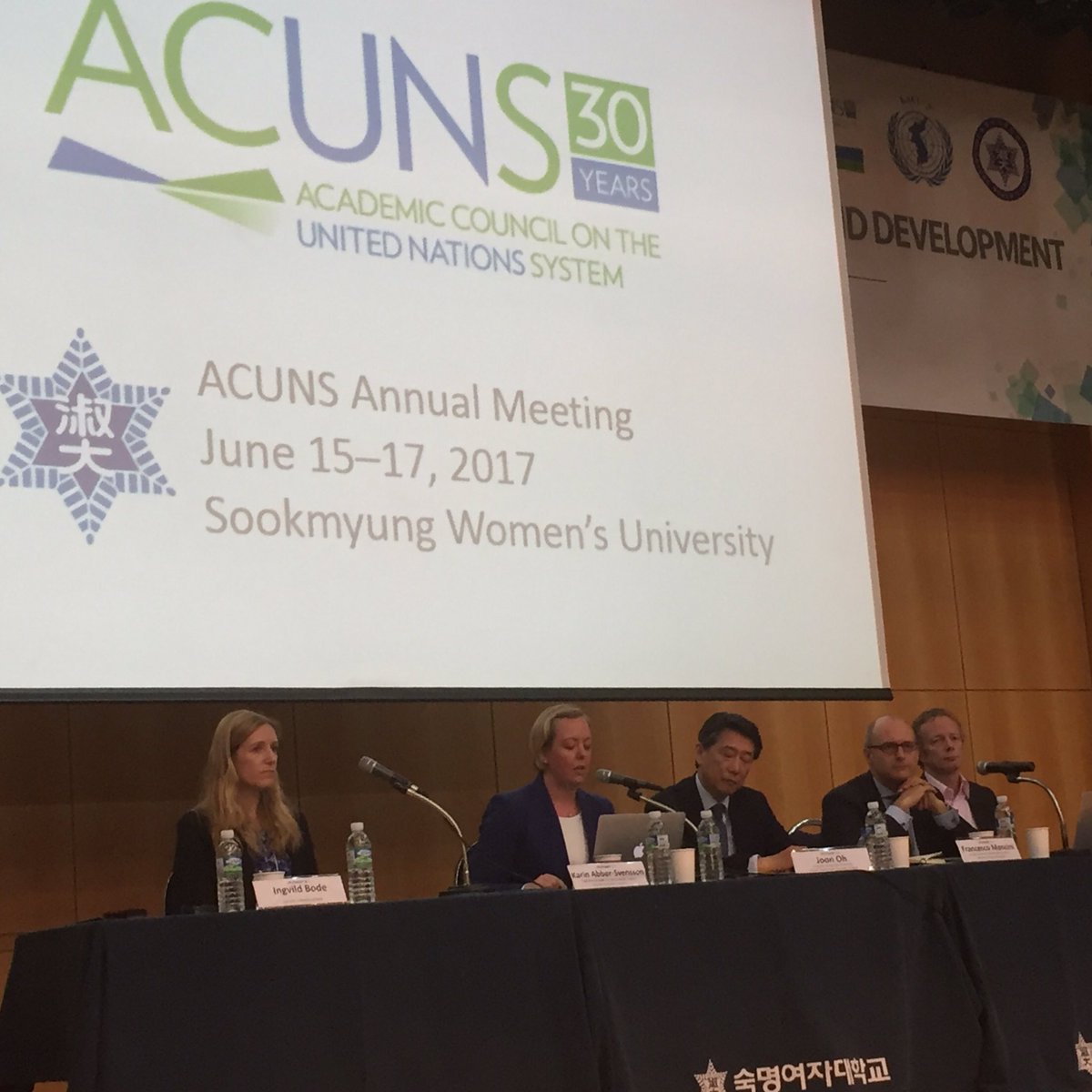 abborsvensson's tweet photo. ACUNS plenary "An Agenda for the New Secretary-General". #acuns #am17 https://t.co/EoB5gBLY5R