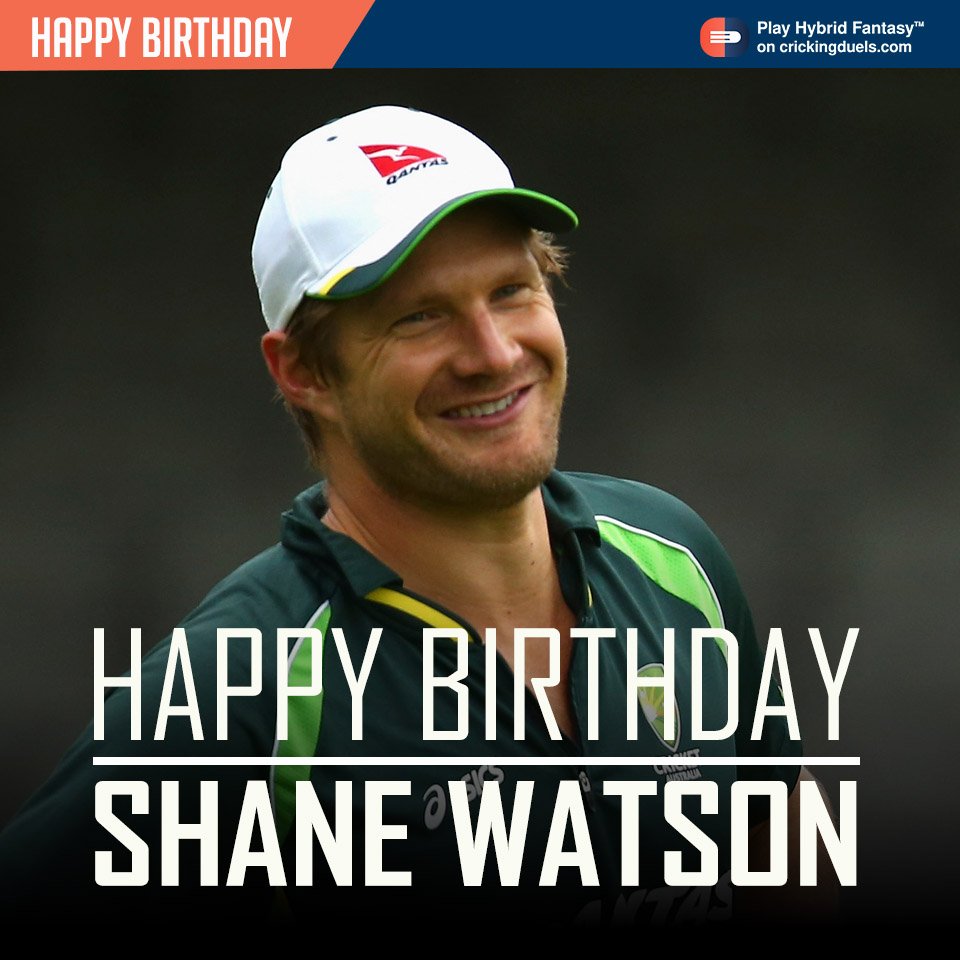 Happy Birthday Shane Watson. The former Australian cricketer turns 36 today. 