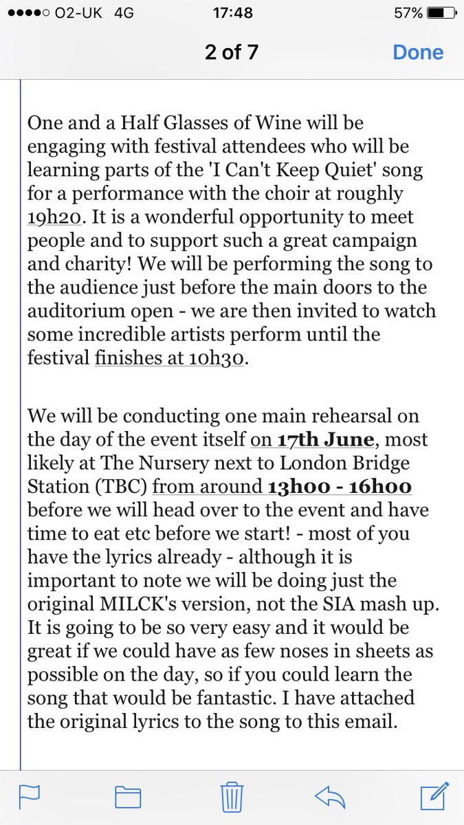 MILCKMUSIC's tweet photo. London!  If you want to sing for peace with @optimalwine Sat (today),  check out these screen shots for more info https://t.co/YeWmH4bOKL