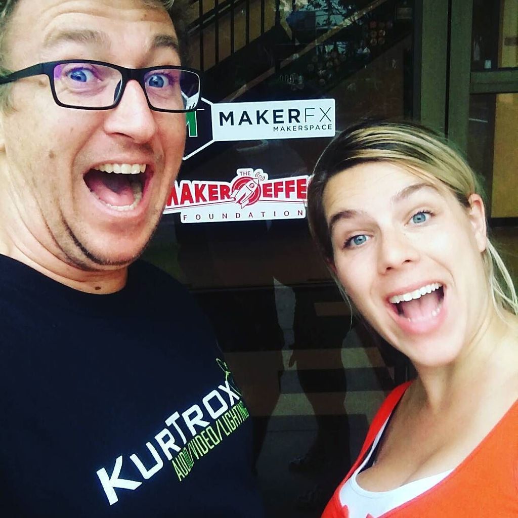 KurtDurjan's tweet photo. We decided to drop by @makerfx #makerfx and check out their new space! These guys rock!!! #makersgonnamake #maker… https://t.co/YZJz8fRQTk https://t.co/y5In9GK8yk