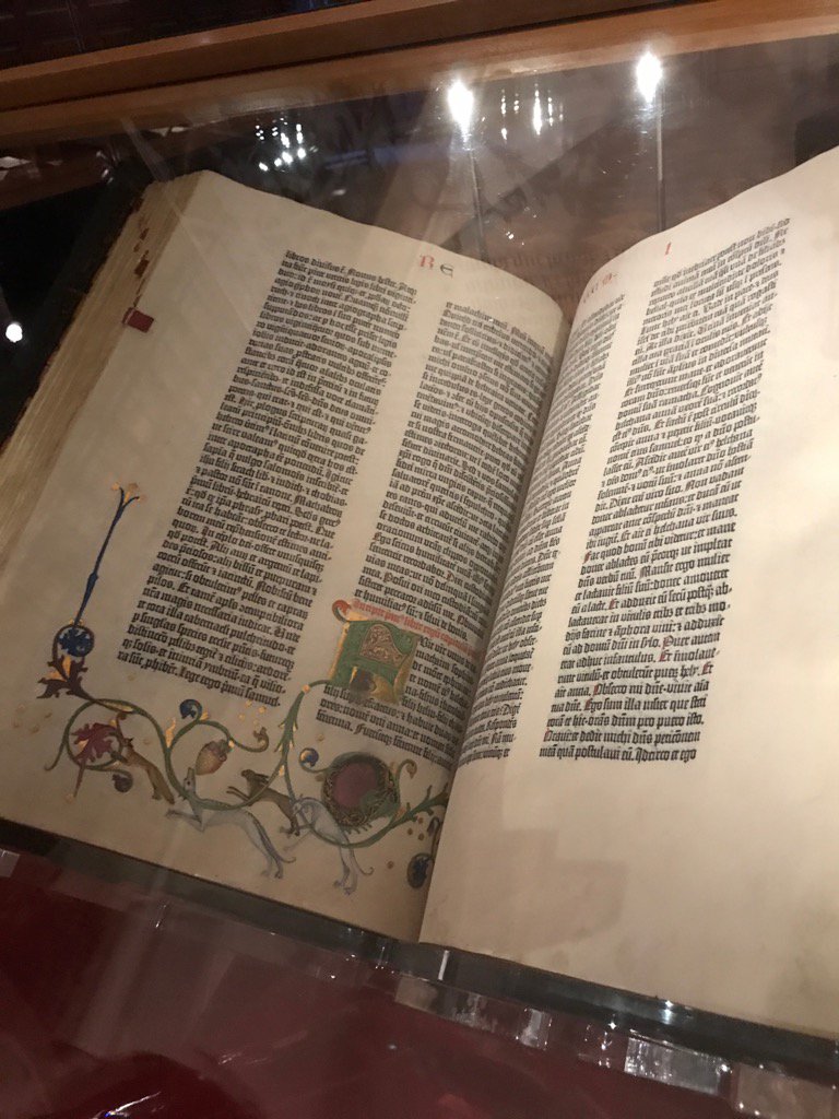 #TheGutenbergBible at the Huntington Library today