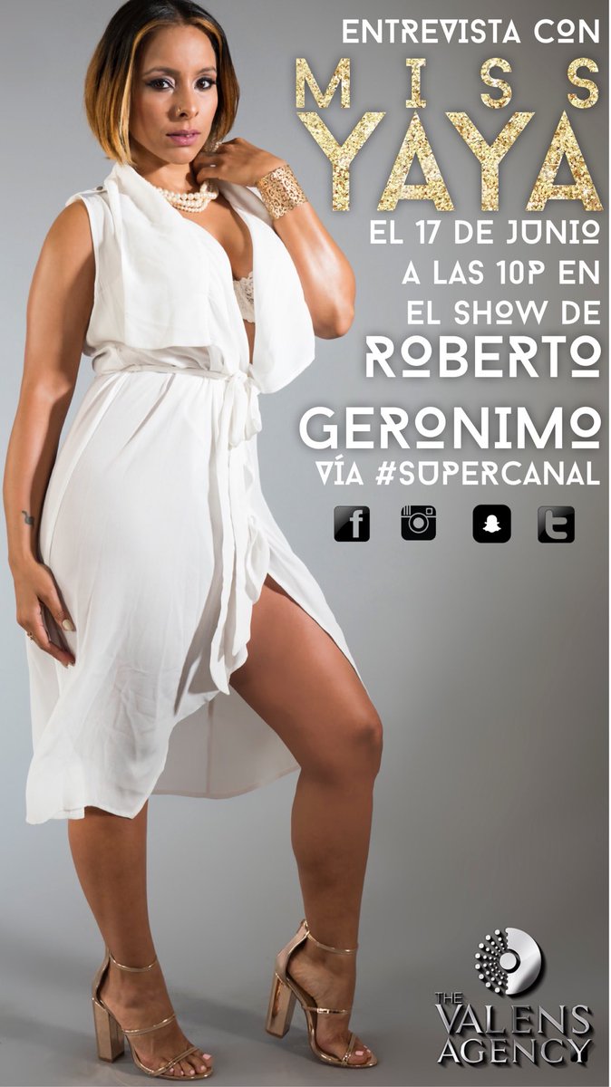 the_missyaya's tweet photo. No se pierda este sabado, Junio 17 a las 10:30p el #GeronimoShow por @supercanal_33!
#MissYaYa #SalsaUrbana #SuperCanal33 #TheValensAgency https://t.co/7ujknz86TJ
