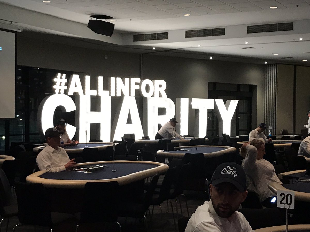 FreakLiamXxX's tweet photo. Time to #ShuffleUpAndDeal #AllInForCharity @EtihadStadiumAU #LegendsRoom https://t.co/tr88kJ4Ev6
