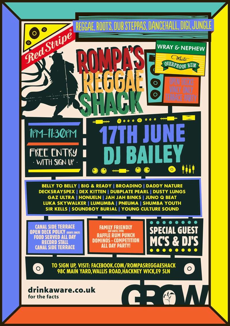 TODAY all roads lead to <a href="/GrowHackney/">Grow, Hackney</a> - open deck sessions w. @RedStripeLager + <a href="/WrayAndNephewUK/">Wray & Nephew UK</a> <a href="/BaileyIntabeats/">Bailey</a> facebook.com/events/1554555…