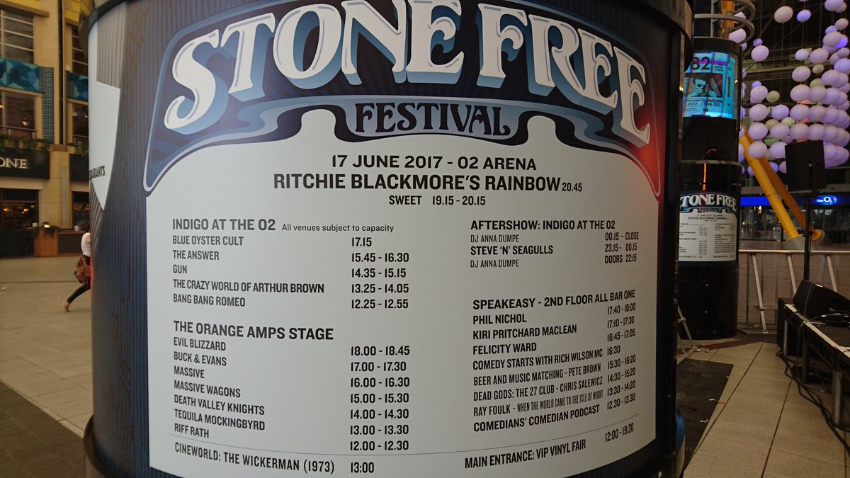 Laura Phillips (@lauraadvance) on Twitter photo Come see <a href="/riffrathuk/">Riff Rath</a> on the <a href="/OrangeAmps/">Orangeamps</a> stage at <a href="/StoneFreeFest/">Stone Free Festival</a> at 1200! #O2Arena #stonefreefest Come see <a href="/riffrathuk/">Riff Rath</a> on the <a href="/OrangeAmps/">Orangeamps</a> stage at <a href="/StoneFreeFest/">Stone Free Festival</a> at 1200! #O2Arena #stonefreefest