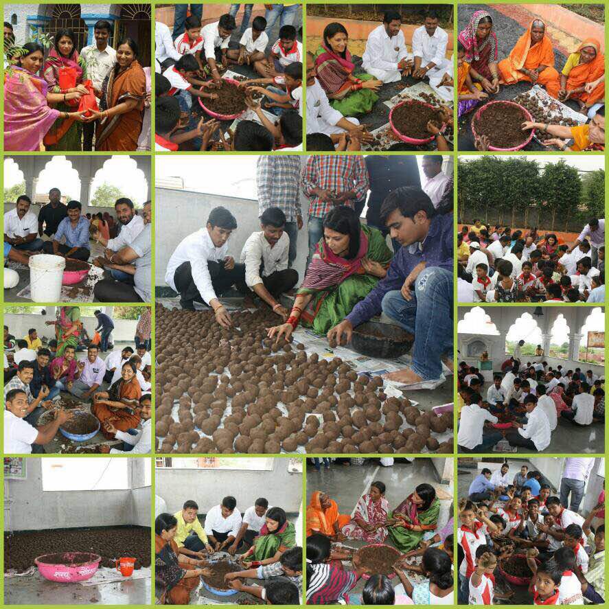 Seed ball Project by foundation... an initiative to promote awareness for tree plantation..