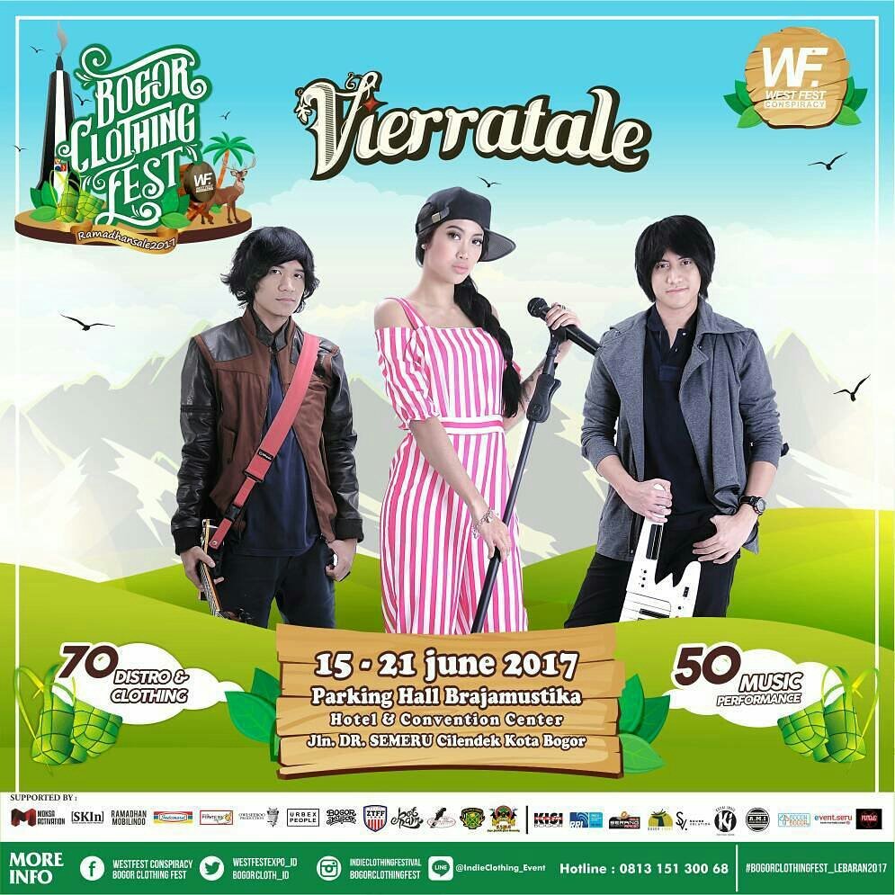 Vierratale's tweet photo. Besok kita akan menghibur kalian di Parkir Hall Brajamusti Hotel Bogor setelah Sholat Tarawih guys.. See u ^^ #BogorClothingFest https://t.co/rrRYLn7hpt