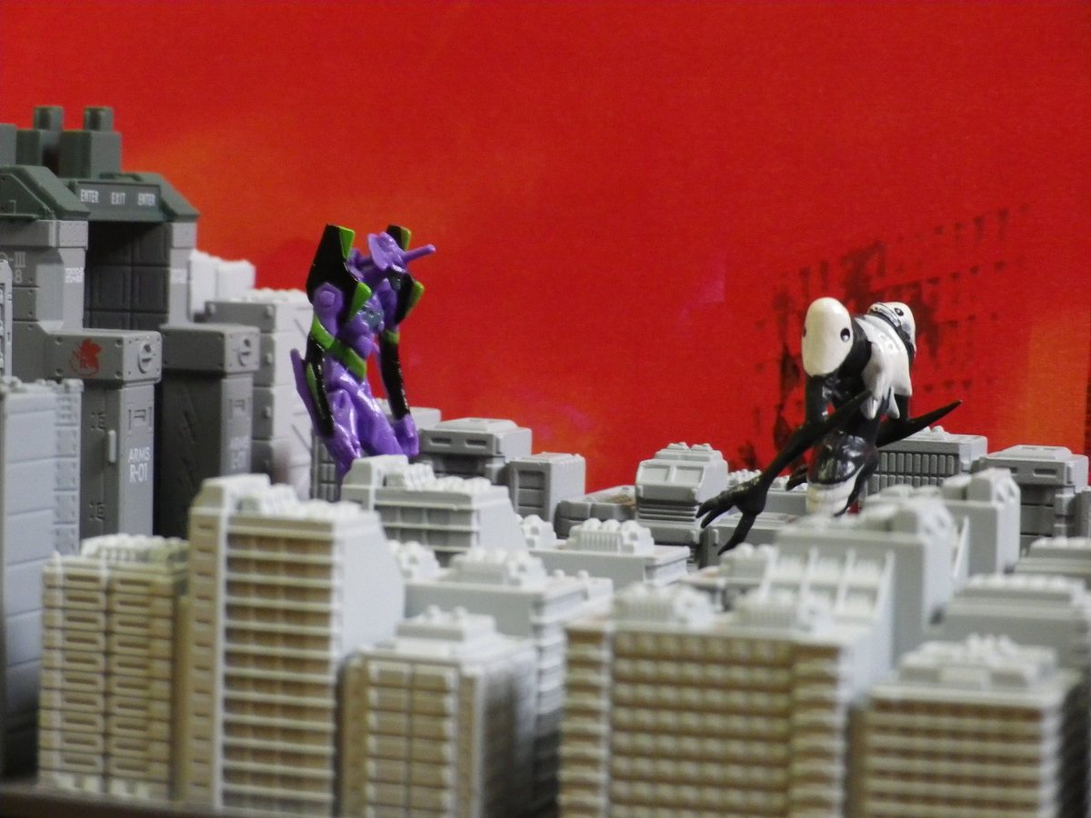 街並みを再現するトレーディングフィギュアに、第3新東京市が登場