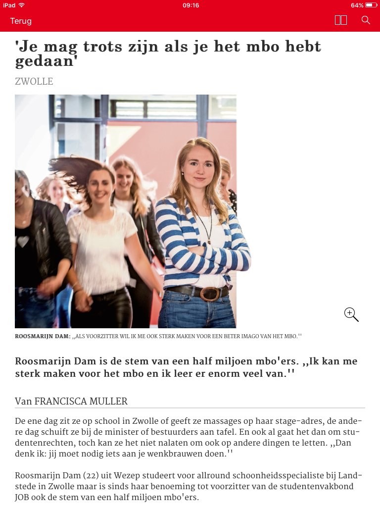 _ZinMag's tweet image. 'Je mag trots zijn als je het mbo hebt gedaan'