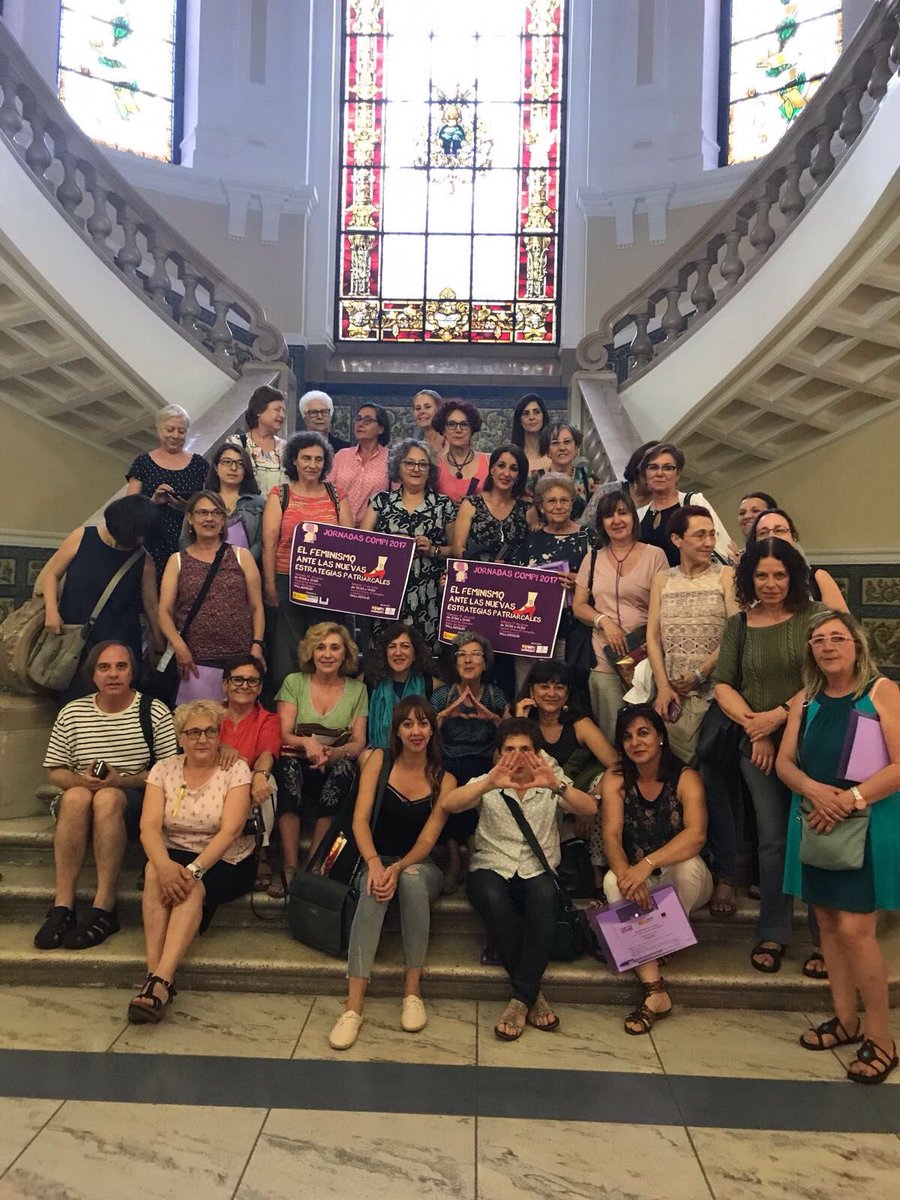 haurralde's tweet photo. Nuestras activistas @carsonescritora e #InmaMata en #Jornadas de @CoordinaCOMPI #Valladolid gran equipo de luchadoras contra toda violencia https://t.co/Gj8vqdSHVQ