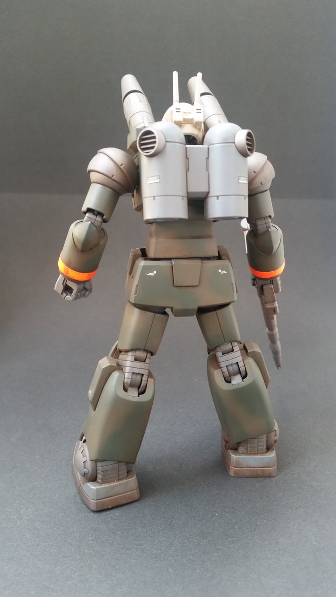 HGガンキャノン(陸上自衛隊カラー)完成しました。初めての迷彩塗装に