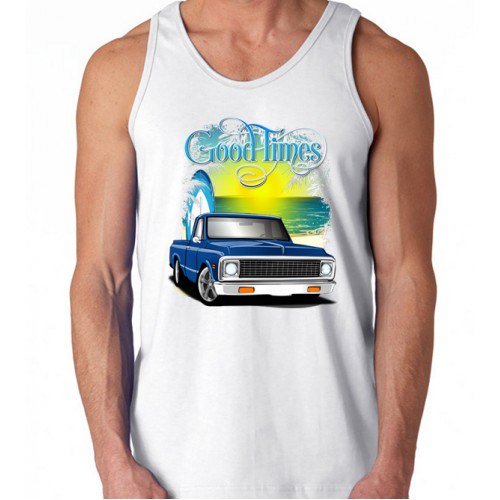 RPMArtShirts's tweet image. Blue 1972 Chevy Pickup Truck Good Times Built Printed Tank Top #1972c10 #1972chevytruck… rpm-art.com/blog/2017/06/1…