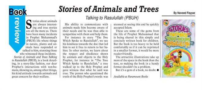 Paramount Books Dawn Young World Review By Naveed Fayyaz Stories Of Animals And Trees Talking To Rasulullah ﷺ Books Islam Kids Stories Animals Trees T Co Kujxf1ytsp Twitter